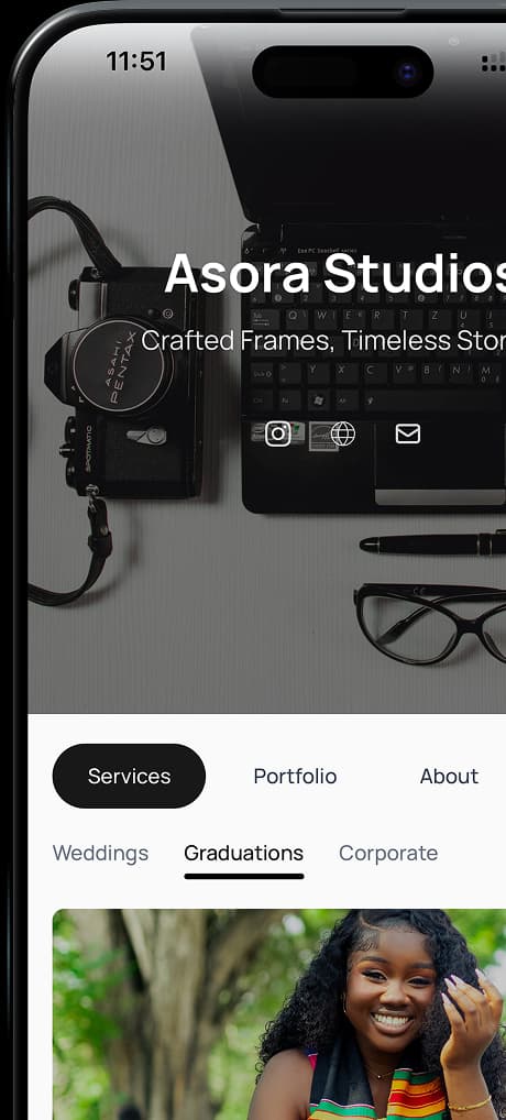 Portfolio mockup