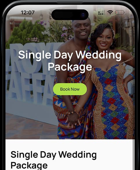 Public website mockup